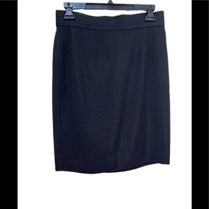 MOSCHINO black fitted pencil midi SKIRT